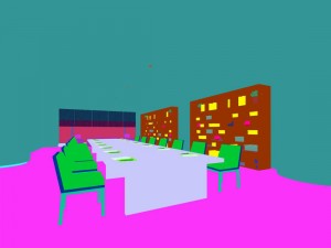 office meeting room reception hall 15 3D Модель