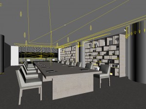 office meeting room reception hall 15 3D Модель