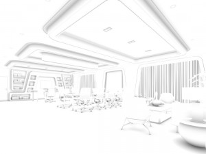 office meeting room reception hall 18 Model 3D
