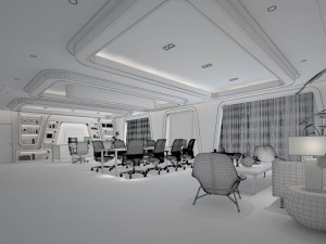office meeting room reception hall 18 Model 3D