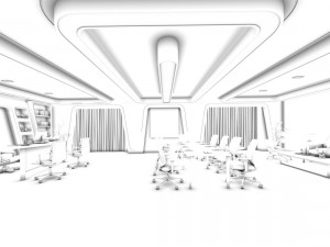office meeting room reception hall 18 Model 3D