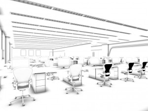 office meeting room reception hall 19 3D Model