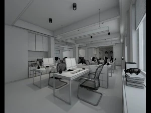 office meeting room reception hall 20 3D Model