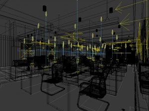 office meeting room reception hall 20 3D Model
