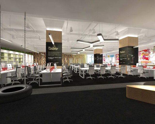 office meeting room reception hall 22 3D Модель .c4d .max .obj .3ds .fbx .stl .blend 