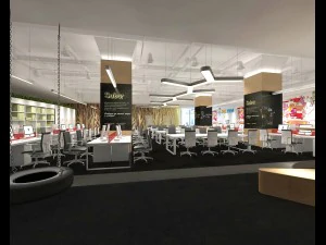 office meeting room reception hall 22 3D Model