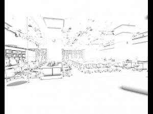 office meeting room reception hall 22 3D Model
