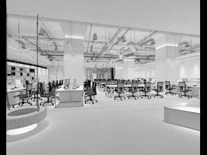 office meeting room reception hall 22 3D Модель
