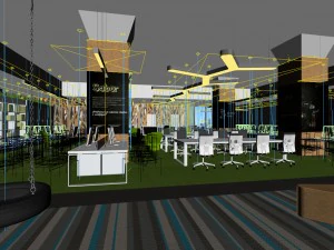 office meeting room reception hall 22 3D Model