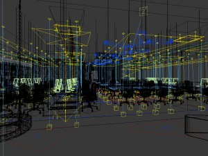 office meeting room reception hall 22 3D Model