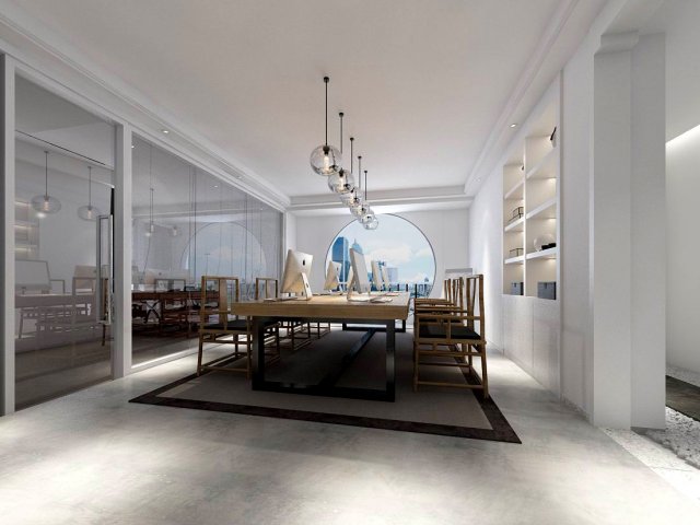 office meeting room reception hall 23 3D Model .c4d .max .obj .3ds .fbx .stl .blend 