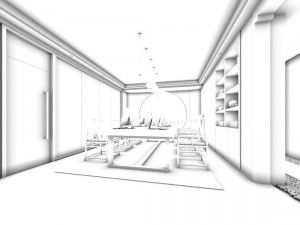 office meeting room reception hall 23 3D Model