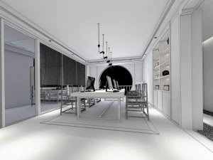 office meeting room reception hall 23 3D Model