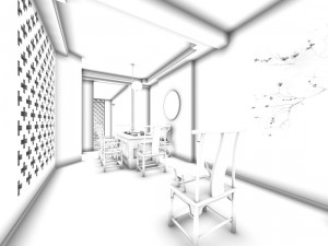 office meeting room reception hall 23 3D Model