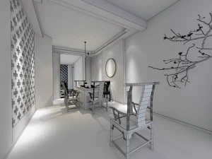 office meeting room reception hall 23 3D Model