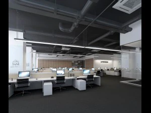 office meeting room reception hall 24 3D Model