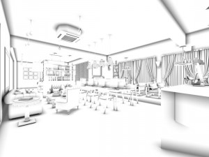 office meeting room reception hall 32 3D Model