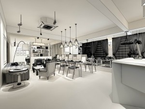 office meeting room reception hall 32 3D Model