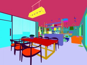 office meeting room reception hall 32 3D Model