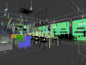 office meeting room reception hall 32 3D Model