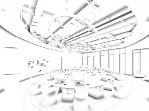 office meeting room reception hall 34 3D Модель