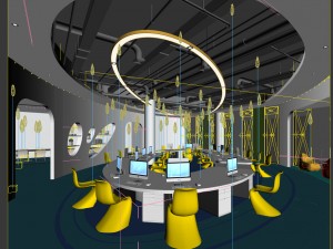 office meeting room reception hall 34 3D Модель