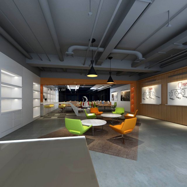office meeting room reception hall 35 Modelo 3D .c4d .max .obj .3ds .fbx .stl .blend 