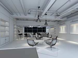 office meeting room reception hall 35 3D Model