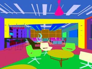 office meeting room reception hall 35 3D Model