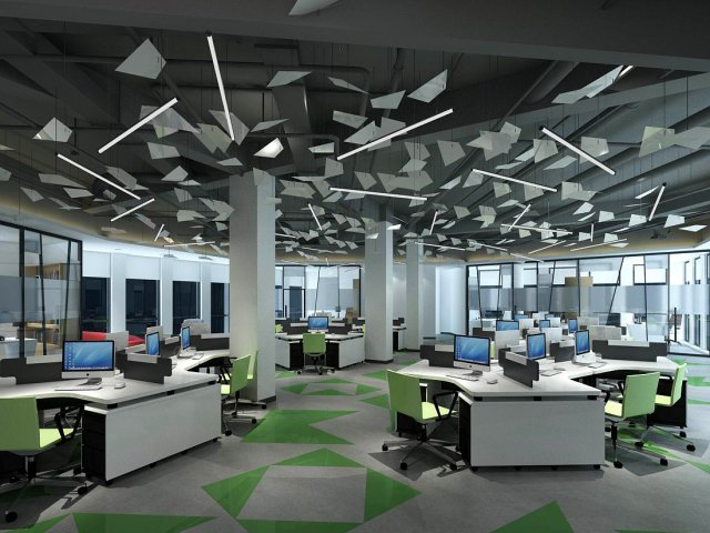 office meeting room reception hall 36 3D Model .c4d .max .obj .3ds .fbx .stl .blend 