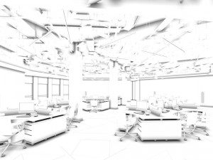 office meeting room reception hall 36 3D Model