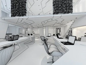 office meeting room reception hall 37 3D Model
