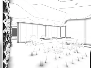 office meeting room reception hall 37 3D Model