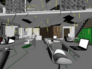 office meeting room reception hall 37 3D Model