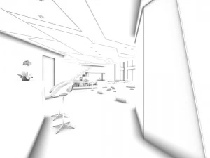 office meeting room reception hall 37 3D Model