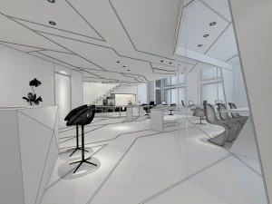 office meeting room reception hall 37 3D Model
