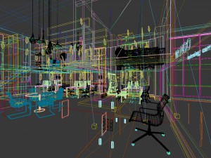 office meeting room reception hall 39 Modello 3D
