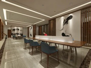 oficina sala de reuniones hall de recepci&oacute;n 40 Modelo 3D