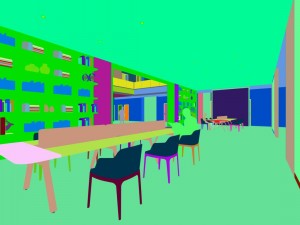 office meeting room reception hall 40 3D Modell