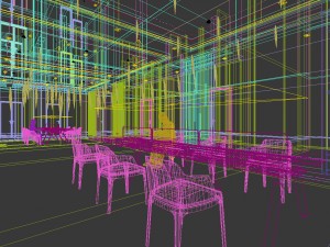 office meeting room reception hall 40 3D Modell