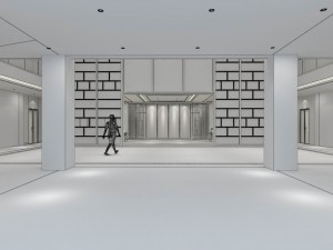 office meeting room reception hall 40 3D Modell