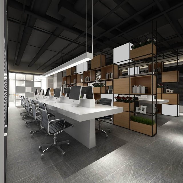 office meeting room reception hall 43 Model 3D .c4d .max .obj .3ds .fbx .stl .blend 