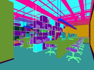 office meeting room reception hall 43 Model 3D