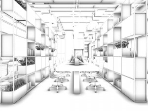 office meeting room reception hall 43 Model 3D