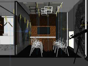office meeting room reception hall 44 3D Model
