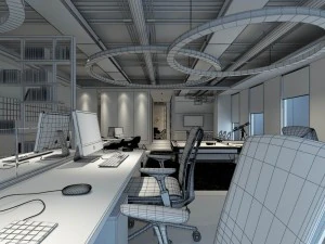 office meeting room reception hall 44 3D Model
