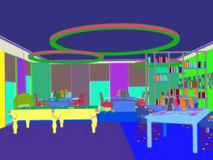 office meeting room reception hall 44 3D Model