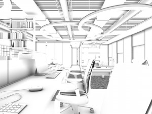 office meeting room reception hall 44 3D Модель