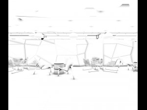 office meeting room reception hall 45 3D Model
