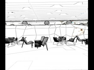 office meeting room reception hall 45 3D Model